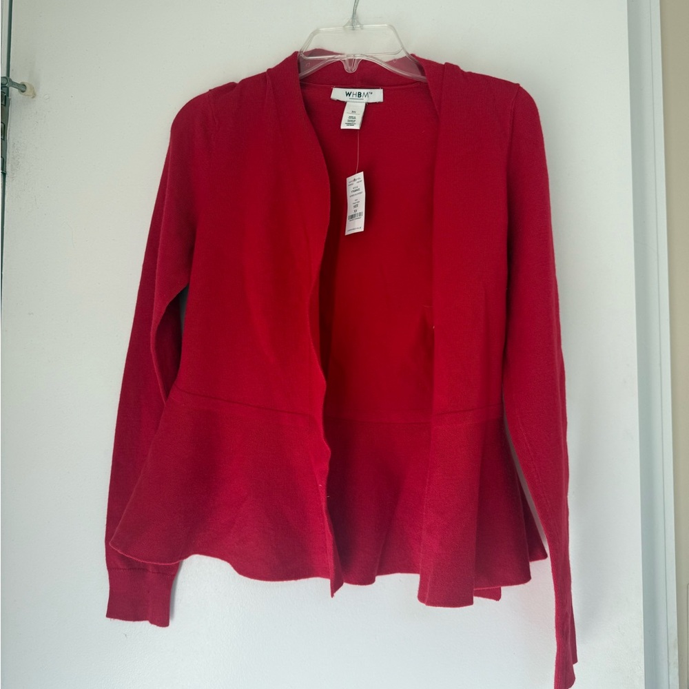 NWT red cardigan